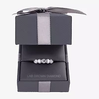 (H-I / I1) Womens 2 CT. T.W. Lab Grown White Diamond 10K Gold 5-Stone Anniversary Band