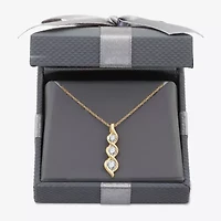 Womens 1/2 CT. T.W. Lab Grown White Diamond 14K Gold Over Silver Sterling Silver 18 Inch Pendant Necklace