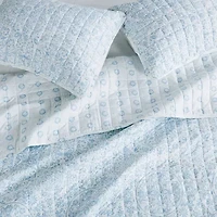 Reversible Floral Print Quilt Set