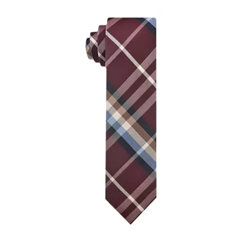 J. Ferrar Plaid Tie