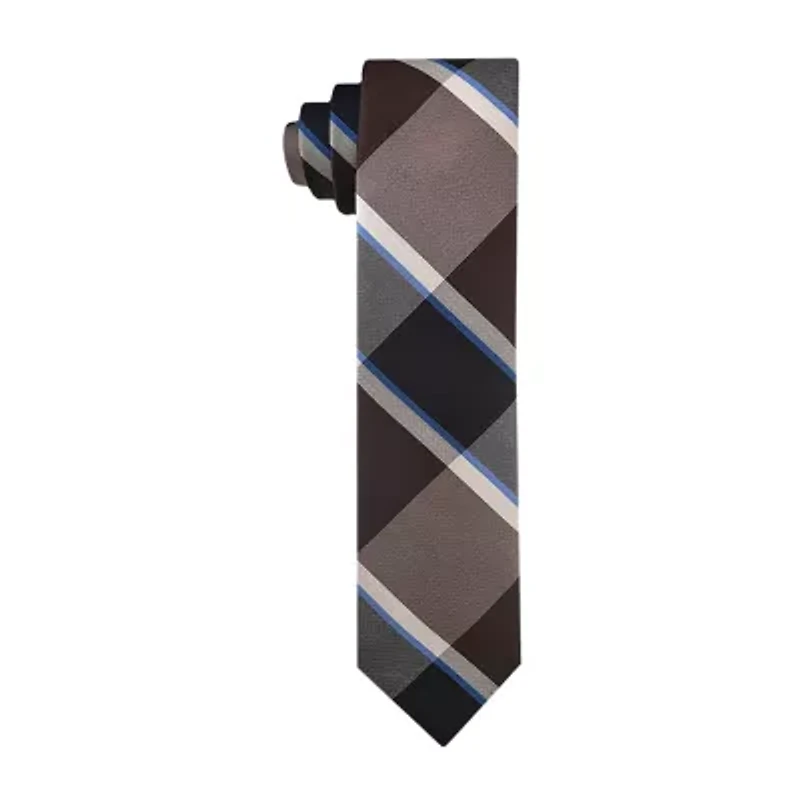 J. Ferrar Plaid Tie