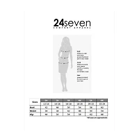 24seven Comfort Apparel Womens Elbow Sleeve Plus A-Line Dress