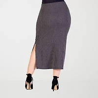 24seven Comfort Apparel Womens Maxi Skirt Plus