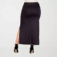 24seven Comfort Apparel Womens Maxi Skirt Plus