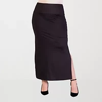 24seven Comfort Apparel Womens Maxi Skirt Plus