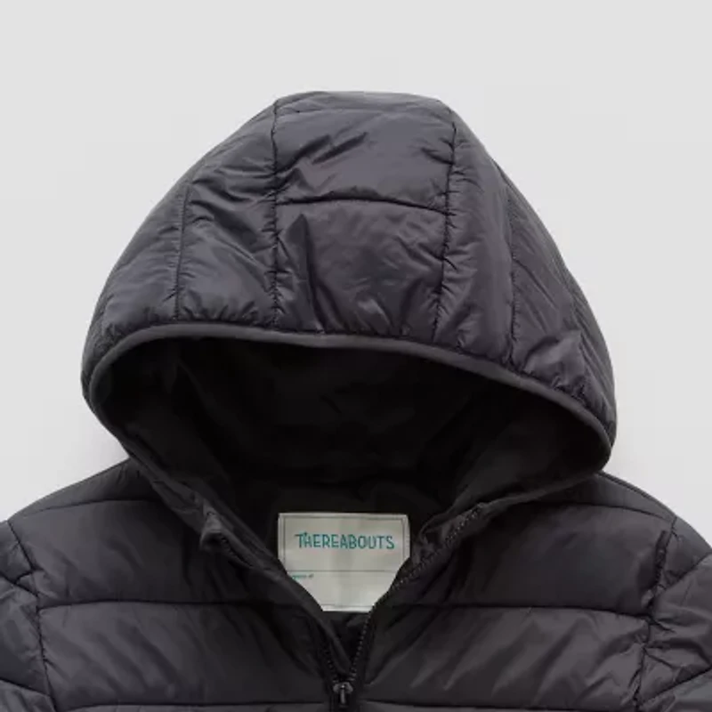 Thereabouts Packable Little & Big Kid Boys Midweight Puffer Jacket