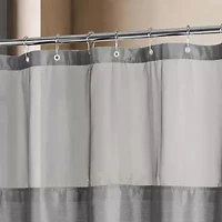 Awesome Home™ Waterproof  Poly Snap Liner Shower Curtain Set