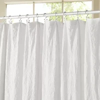 Awesome Home™ Solid Texture Shower Curtain