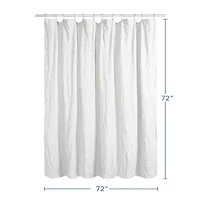 Awesome Home™ Solid Texture Shower Curtain