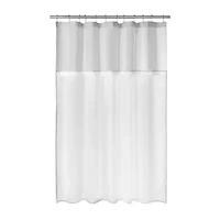 Awesome Home™ Starburst Snap Liner Hooks Shower Curtain Set