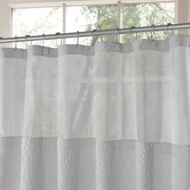 Awesome Home™ Starburst Snap Liner Hooks Shower Curtain Set