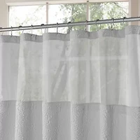 Awesome Home™ Starburst Snap Liner Hooks Shower Curtain Set