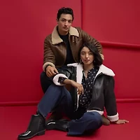 Levi's® Womens Faux Leather Midweight Jacket