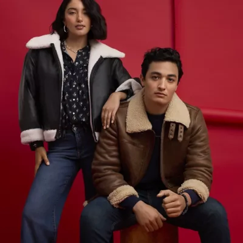 Levi's® Womens Faux Leather Reversible Midweight Jacket