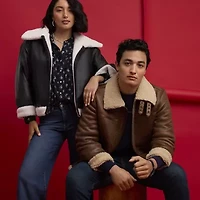 Levi's® Womens Faux Leather Reversible Midweight Jacket