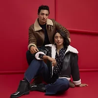 Levi's® Womens Faux Leather Reversible Midweight Jacket