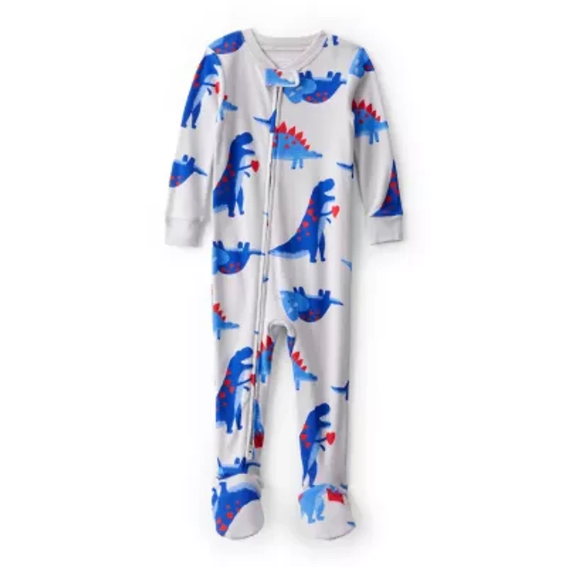 Carter's Baby Boys Footed Crew Neck Long Sleeve One Piece Pajama