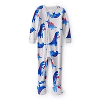 Carter's Baby Boys Footed Crew Neck Long Sleeve One Piece Pajama