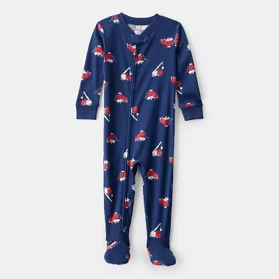 Carter's Baby Boys Footed Crew Neck Long Sleeve One Piece Pajama