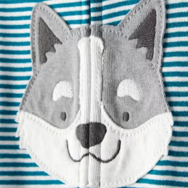 Carter's Baby Boys Footed Crew Neck Long Sleeve One Piece Pajama