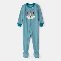 Carter's Baby Boys Footed Crew Neck Long Sleeve One Piece Pajama