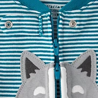 Carter's Baby Boys Footed Crew Neck Long Sleeve One Piece Pajama