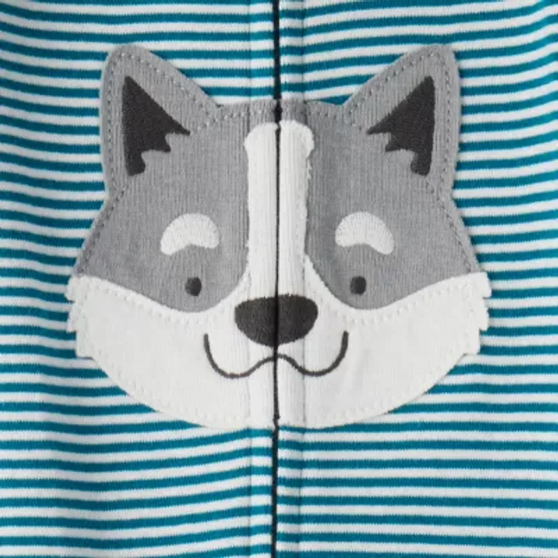 Carter's Baby Boys Footed Crew Neck Long Sleeve One Piece Pajama