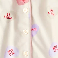 Carter's Conversation Heart Toddler Girls Fleece Long Sleeve 2-pc. Pajama Sets