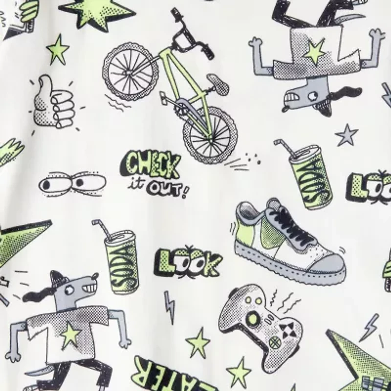 Carter's Boys Round Neck Long Sleeve 4-pc. Pajama Sets