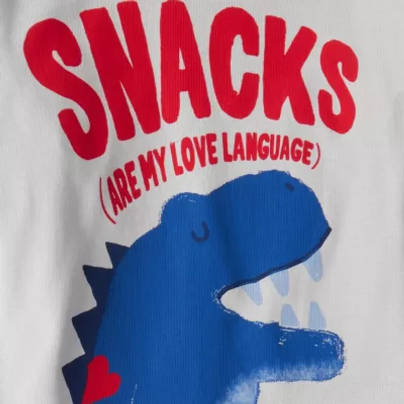 Carter's Valentines Day Toddler Boys Round Neck Long Sleeve 2-pc. Pajama Sets