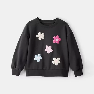 Carter's Toddler Girls Round Neck Long Sleeve Sweatshirt