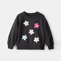 Carter's Toddler Girls Round Neck Long Sleeve Sweatshirt