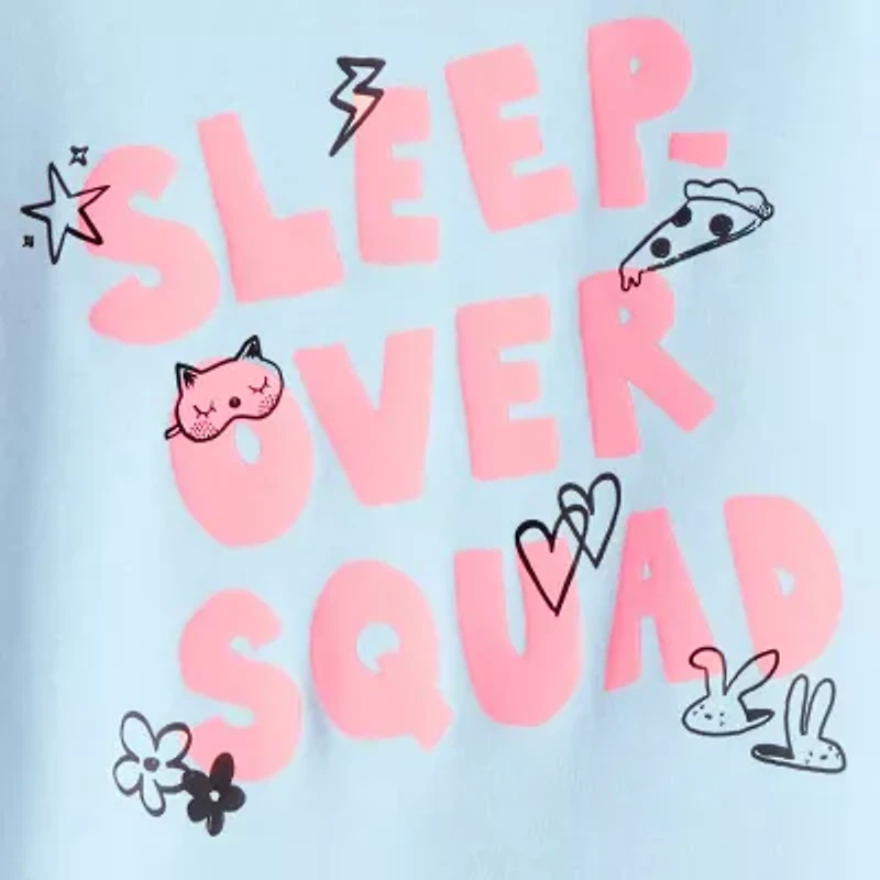 Carter's Girls Round Neck Long Sleeve 4-pc. Pajama Sets