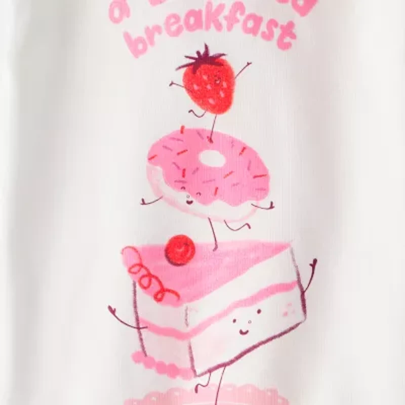 Carter's Toddler Girls Round Neck Long Sleeve 4-pc. Pajama Sets