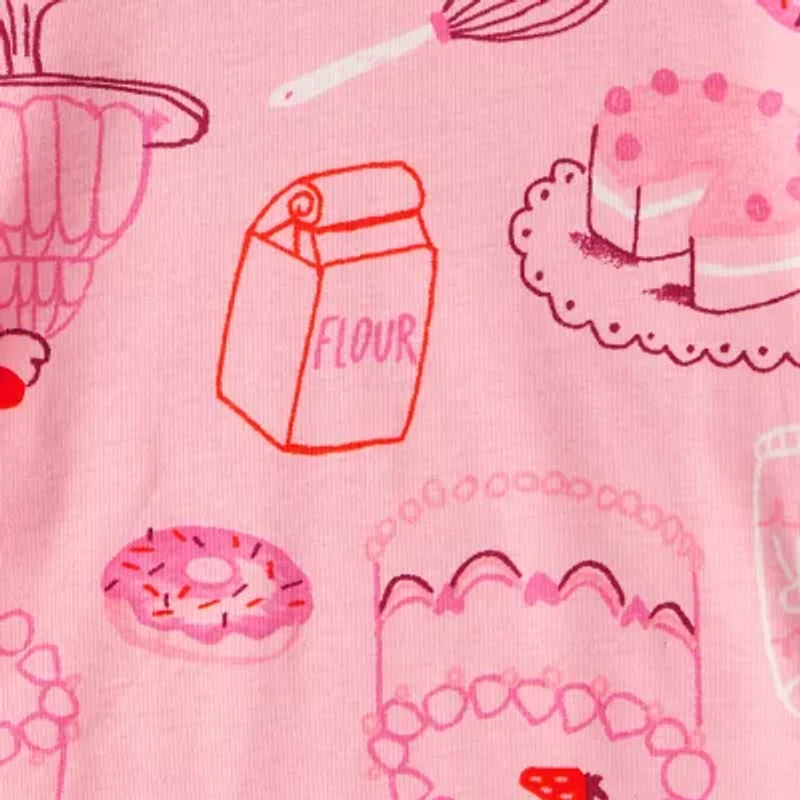 Carter's Toddler Girls Round Neck Long Sleeve 4-pc. Pajama Sets