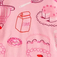 Carter's Toddler Girls Round Neck Long Sleeve 4-pc. Pajama Sets