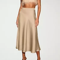CUPSHE Womens High Rise Midi A-Line Skirt