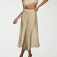 CUPSHE Womens High Rise Midi A-Line Skirt