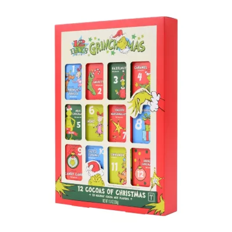 Dr. Seuss Grinch 12 Days of Christmas Cocoa Mug Set