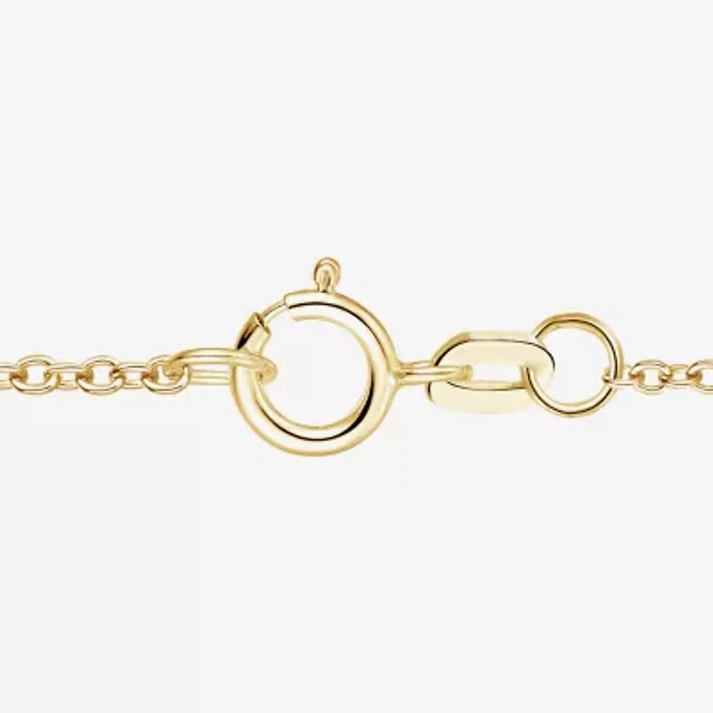 (I-J/I2-I3) Womens 1/10 CT. T.W. Natural Diamond and Gemstone 10K Gold Pear 18 Inch Pendant Necklace