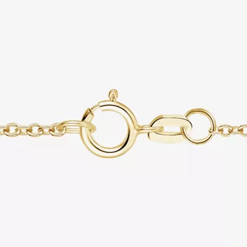 (I-J/I2-I3) Womens 1/5 CT. Lab Created White Opal 10K Gold Pear 18 Inch Pendant Necklace