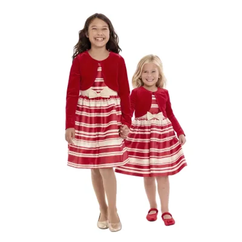 Bonnie Jean Girls Striped 2-pc. Dress Set