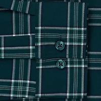 Haggar Performance Mens Long Sleeve Slim Fit Button-Down Shirt