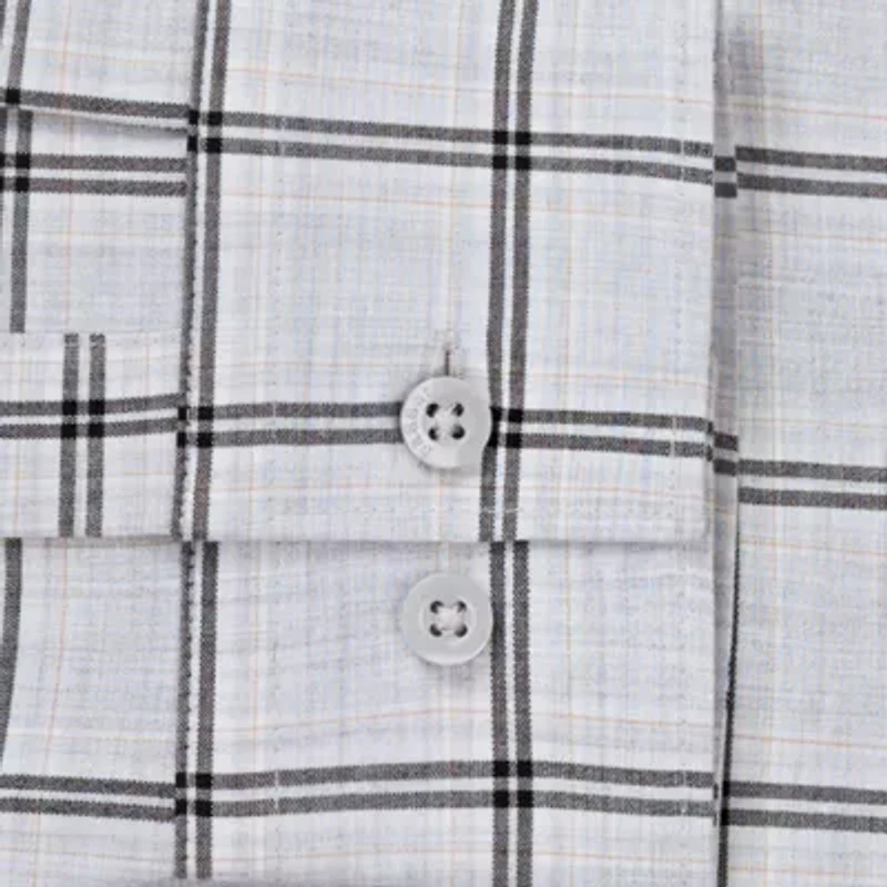 Haggar Performance Mens Long Sleeve Slim Fit Button-Down Shirt