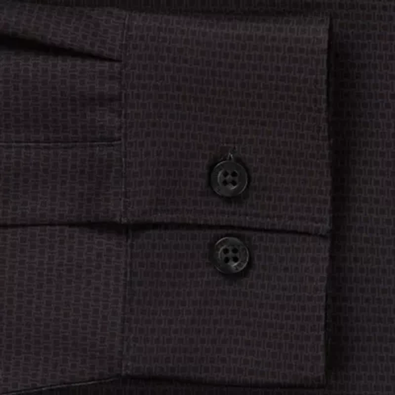 Haggar Performance Mens Long Sleeve Slim Fit Button-Down Shirt