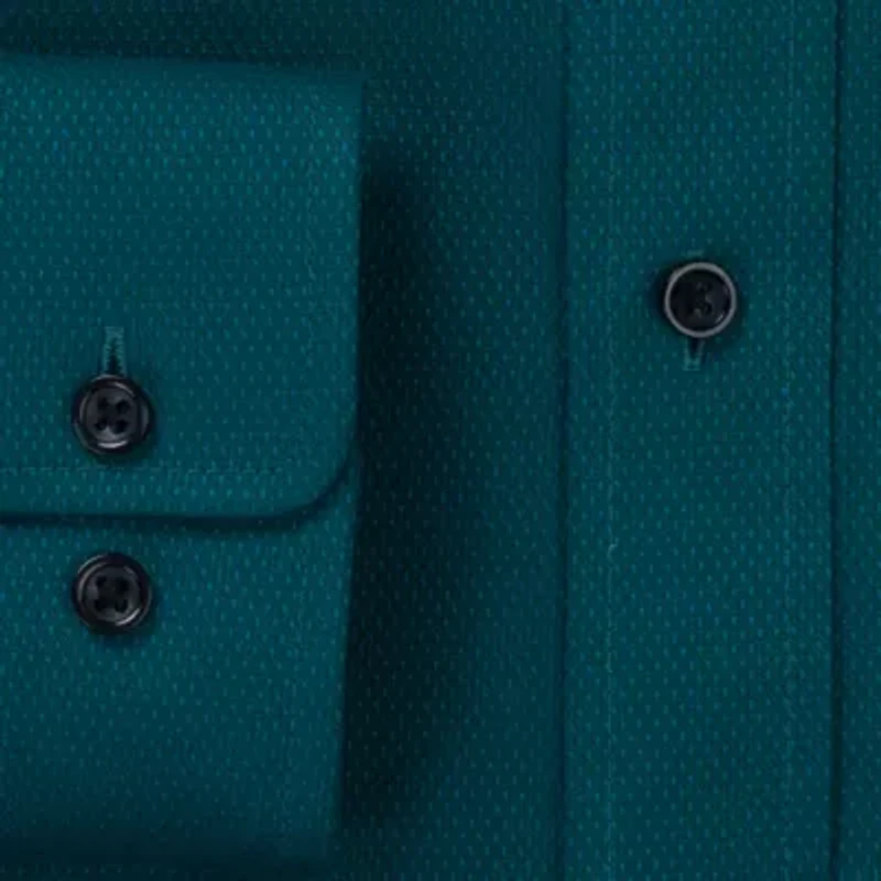 Haggar Smart Wash Mens Slim Fit Long Sleeve Dress Shirt