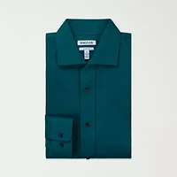 Haggar Smart Wash Mens Slim Fit Long Sleeve Dress Shirt