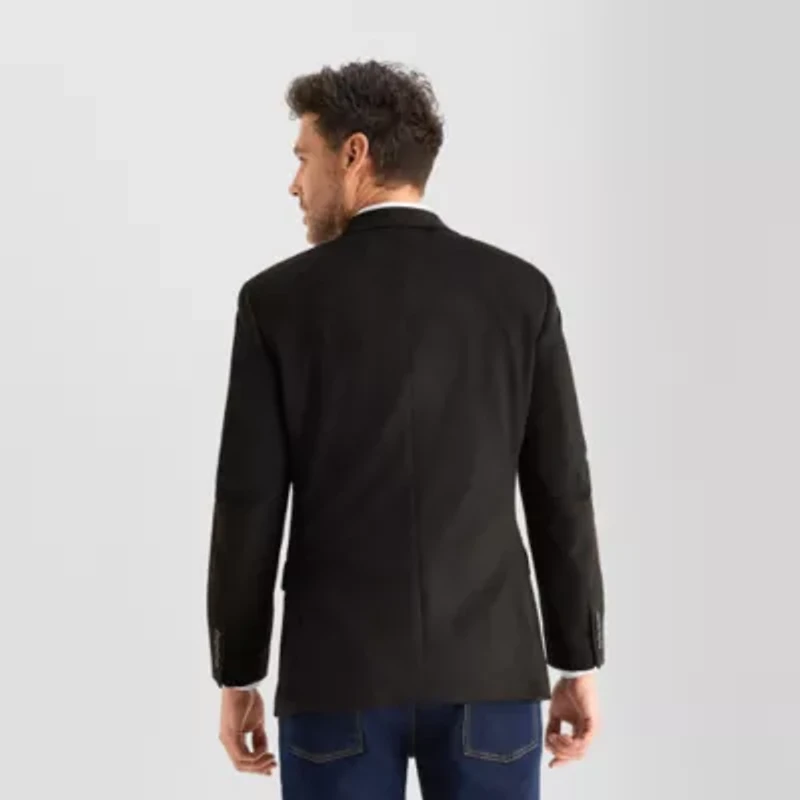 Van Heusen Faux Suede Mens Stretch Fabric Modern Fit Sport Coat