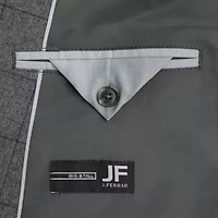 J. Ferrar Ultra Comfort Mens Stretch Fabric Slim Fit Plaid Big Suit Jacket