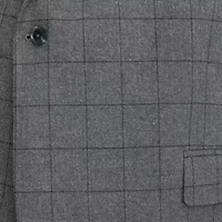 J. Ferrar Ultra Comfort Mens Stretch Fabric Slim Fit Plaid Big Suit Jacket
